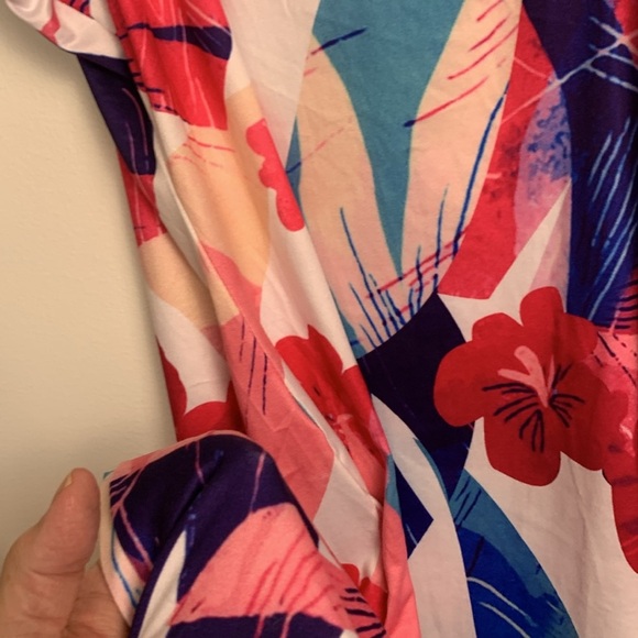 Unbranded long summer dress with stretch. Beautiful floral  colors. - Picture 8 of 8